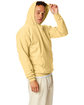 Hanes Unisex Ecosmart Pullover Hooded Sweatshirt athletic gold ModelSide