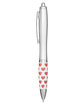 Prime Line Emissary Click Pen - Heart silver ModelBack