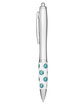 Prime Line Emissary Click Pen - Earth / Global silver ModelBack