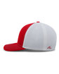 Pacific Headwear Air Mesh Sideline Cap red/ white/ red ModelSide