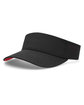 Pacific Headwear Perforated Coolcore Visor black/ red ModelQrt
