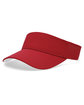 Pacific Headwear Perforated Coolcore Visor cardinal/ white ModelQrt