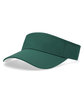 Pacific Headwear Perforated Coolcore Visor dark green/ wht ModelQrt