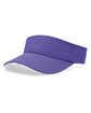 Pacific Headwear Perforated Coolcore Visor purple/ white ModelQrt