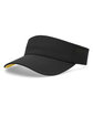 Pacific Headwear Perforated Coolcore Visor black/ gold ModelQrt