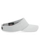 Pacific Headwear Perforated Coolcore Visor silver/ white ModelSide