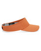 Pacific Headwear Perforated Coolcore Visor t orange/ white ModelSide