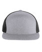 Pacific Headwear Heathered Arch Trucker Snapback Cap  