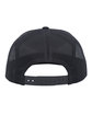 Pacific Headwear Arch Trucker Snapback Cap charcoal/ black ModelBack