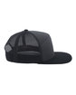 Pacific Headwear Arch Trucker Snapback Cap charcoal/ black ModelSide