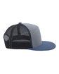 Pacific Headwear Arch Trucker Snapback Cap h gry/ sl bl/ bk ModelSide