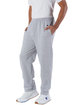 Champion Adult Powerblend Open-Bottom Fleece Pant with Pockets light steel ModelQrt
