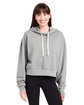 Glyder Ladies' Vintage Oversized Cropped Hooded Sweatshirt  