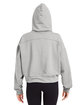 Glyder Ladies' Vintage Oversized Cropped Hooded Sweatshirt ash grey ModelBack