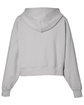 Glyder Ladies' Vintage Oversized Cropped Hooded Sweatshirt ash grey OFBack