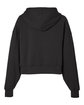 Glyder Ladies' Vintage Oversized Cropped Hooded Sweatshirt black OFBack