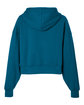 Glyder Ladies' Vintage Oversized Cropped Hooded Sweatshirt moroccan blue OFBack