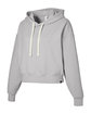 Glyder Ladies' Vintage Oversized Cropped Hooded Sweatshirt ash grey OFQrt