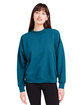 Glyder Ladies' Vintage Oversized Crew Pullover  