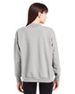 Glyder Ladies' Vintage Oversized Crew Pullover ash grey ModelBack