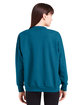 Glyder Ladies' Vintage Oversized Crew Pullover moroccan blue ModelBack