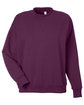 Glyder Ladies' Vintage Oversized Crew Pullover mulberry OFFront