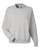 Glyder Ladies' Vintage Oversized Crew Pullover ash grey OFFront