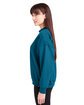 Glyder Ladies' Vintage Oversized Crew Pullover moroccan blue ModelSide