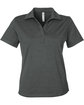 Glyder Ladies' Marbled Fairway Polo carbon OFFront