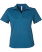 Glyder Ladies' Marbled Fairway Polo moroccan blue OFFront