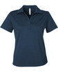 Glyder Ladies' Marbled Fairway Polo navy OFFront