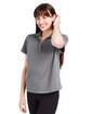 Glyder Ladies' Marbled Fairway Polo ash grey ModelQrt