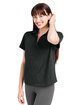 Glyder Ladies' Marbled Fairway Polo black ModelQrt