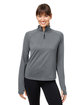 Glyder Ladies' Marbled Jersey Fairway Quarter-Zip  