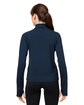 Glyder Ladies' Marbled Jersey Fairway Quarter-Zip navy marble ModelBack