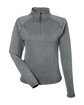 Glyder Ladies' Marbled Jersey Fairway Quarter-Zip carbon marble OFFront