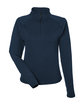 Glyder Ladies' Marbled Jersey Fairway Quarter-Zip navy marble OFFront