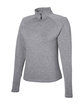 Glyder Ladies' Marbled Jersey Fairway Quarter-Zip ash grey marble OFQrt