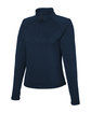 Glyder Ladies' Marbled Jersey Fairway Quarter-Zip navy marble OFQrt