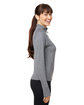 Glyder Ladies' Marbled Jersey Fairway Quarter-Zip ash grey marble ModelSide