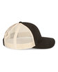 Pacific Headwear Ladies' Ponytail Cap blk/ beige/ blk ModelSide