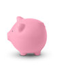 Prime Line Piggy Bank Shape Stress Ball pink ModelSide