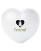 Prime Line Heart Shape Stress Ball white DecoFront