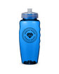 Prime Line 30oz Polyclear Gripper Bottle translucent blue DecoFront