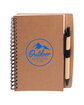 Prime Line Stone Paper Spiral Notebook With Pen Combo natural DecoFront