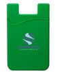 Prime Line Econo Silicone Mobile Cell Phone Wallet green DecoFront