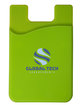 Prime Line Econo Silicone Mobile Cell Phone Wallet lime green DecoFront