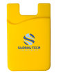 Prime Line Econo Silicone Mobile Cell Phone Wallet yellow DecoFront