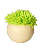 MopToppers Smiling Multicultural Stress Ball lime green ModelBack