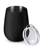 Prime Line 10oz Stemless Vacuum Wine Tumbler With Lid black ModelSide